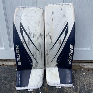 Medium Senior 2023 Bauer Hyperlite 2 Goalie Leg Pads 34+ (Used)