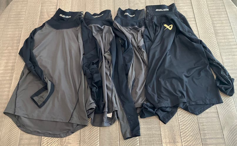 Bauer Youth Medium Long Sleeve Neck Guard Shirts