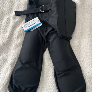 Black Medium Youth Champro football Pants (New)