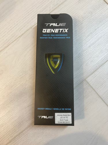 True Genetix size 8 - 9.75 Low-Mid Arch Hockey Skate Insoles / Footbeds (New)
