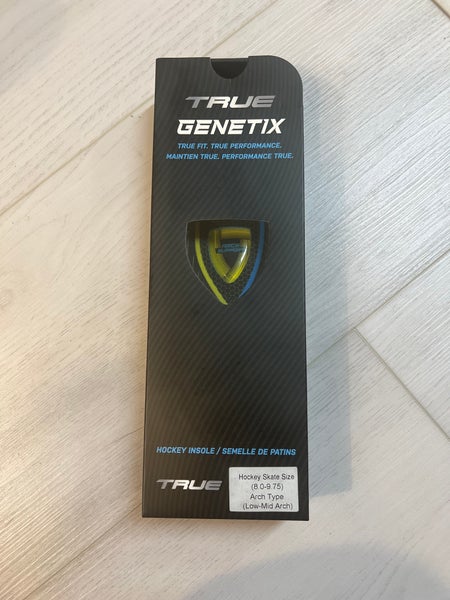 True Genetix size 8 - 9.75 Low-Mid Arch Hockey Skate Insoles / Footbeds (New)
