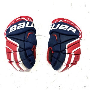 Used Bauer VAPOR X100 Intermediate Gloves White/Royal/Red 11" 11860-S000298187