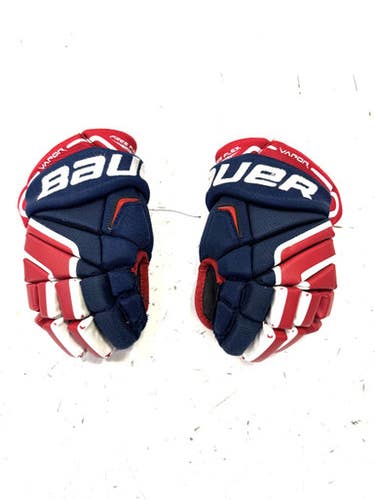 Used Bauer VAPOR X100 Intermediate Gloves White/Royal/Red 11" 11860-S000298187