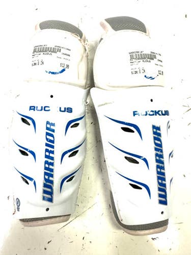Used Warrior RUCKUS Junior Shin Guards White 8" 11860-S000298167