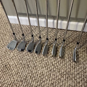 Men's 2024 TaylorMade Qi Right Handed Irons Stiff Flex 4 - 9, PW, GW Steel Shaft (Used)