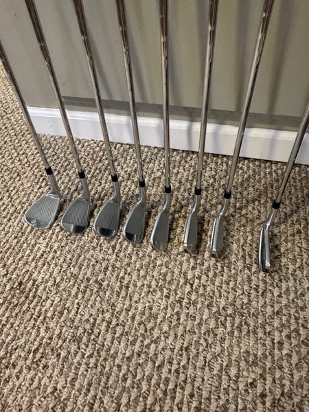 Men's 2024 TaylorMade Qi Right Handed Irons Stiff Flex 4 - 9, PW, GW Steel Shaft (Used)