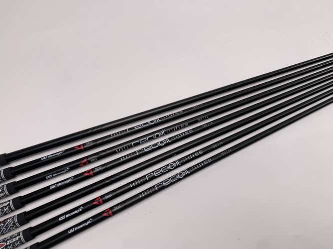 UST Mamiya Recoil ES 780 F4 Stiff Iron Set 7 Shafts 34.75''-37.75''- Pull 0.355