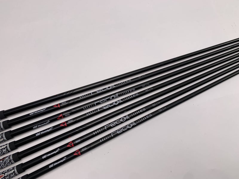 UST Mamiya Recoil ES 780 F4 Stiff Iron Set 7 Shafts 34.75''-37.75''- Pull 0.355