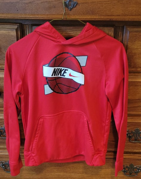 Red Kids Unisex Large Nike Sweatshirt (Used)