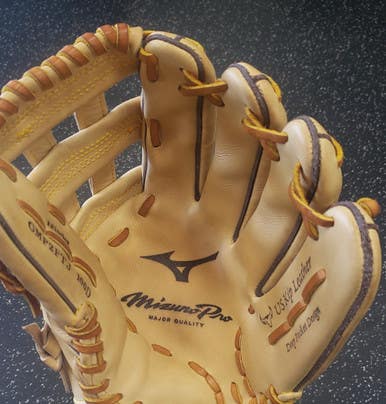 Used Mizuno PRO GMP2FTJ 100D BB/SB Glove RH Throw Brown 12" 11849-S000031938