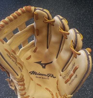 Used Mizuno PRO GMP2FTJ 100D BB/SB Glove RH Throw Brown 12" 11849-S000031938
