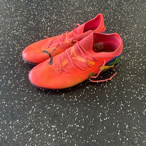 Used Puma FOREVER BRASILEIRO Soccer Cleats Red Junior 04.5 11849-S000031930