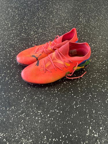 Used Puma FOREVER BRASILEIRO Soccer Cleats Red Junior 04.5 11849-S000031930
