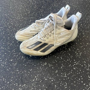 Used Adidas ADIZERO Jr FB Cleats White Junior 06.5 11849-S000031929