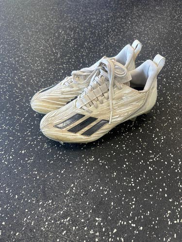 Used Adidas ADIZERO Jr FB Cleats White Junior 06.5 11849-S000031929