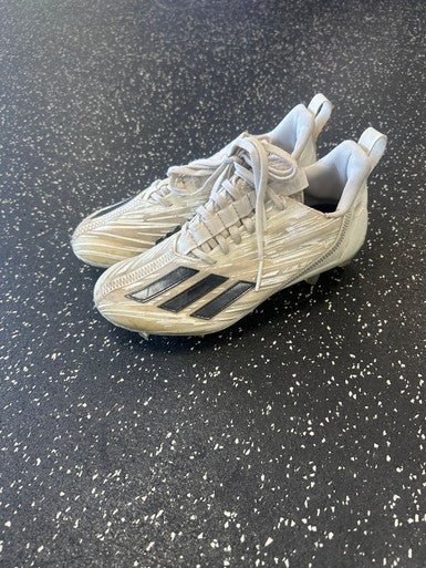 Used Adidas ADIZERO Jr FB Cleats White Junior 06.5 11849-S000031929