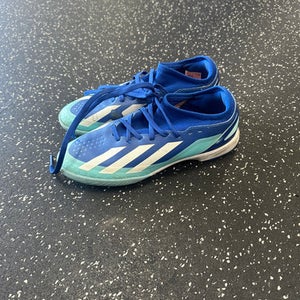 Used Adidas Soccer Indoor Shoes Royal Blue Junior 05 11849-S000031923