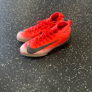 Used Nike MERCURIAL Soccer Indoor Shoes Red Junior 02.5 11849-S000031924