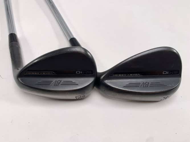 Titleist Vokey SM10 Jet Black Wedge Raw Set 54* 10 | 60* 10 Wedge Steel Mens RH