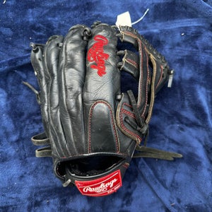Black Rawlings Gamer Series RH Outfield Baseball Glove 12" (Used)