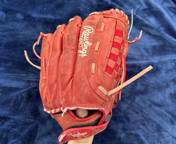 Red Rawlings Highlight Series RH Pitcher's Baseball Glove 12" (Used)