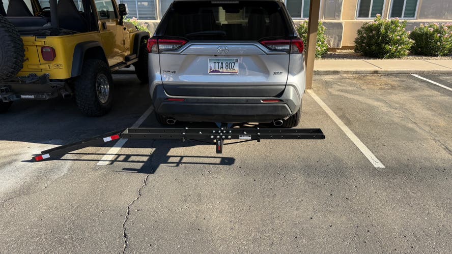 Black Widow Steel E bike, and fat tire bike carrier