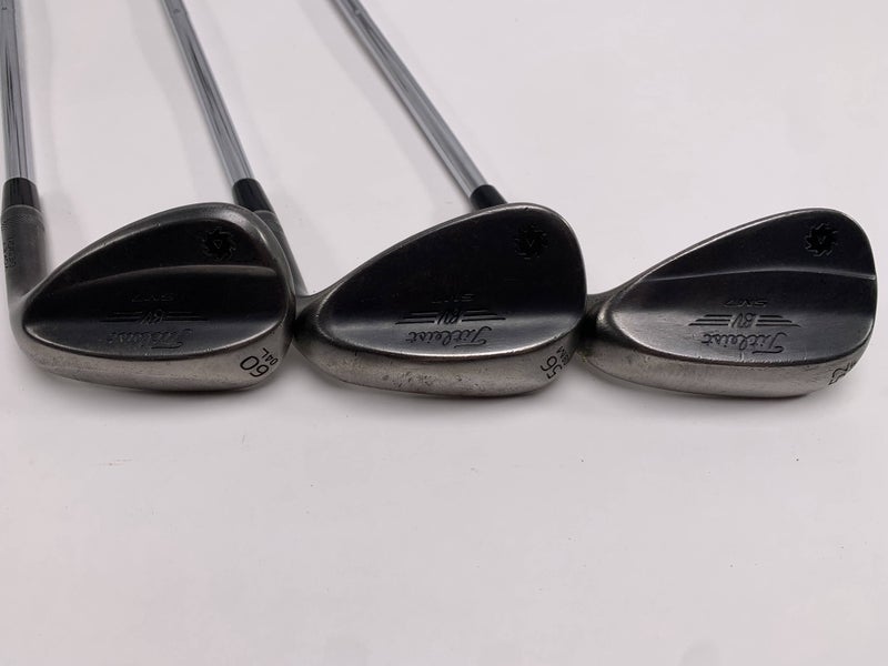Titleist Vokey SM7 Jet Black Wedge Set 52* 8 | 56* 8 | 60* 4 Wedge Steel Mens RH