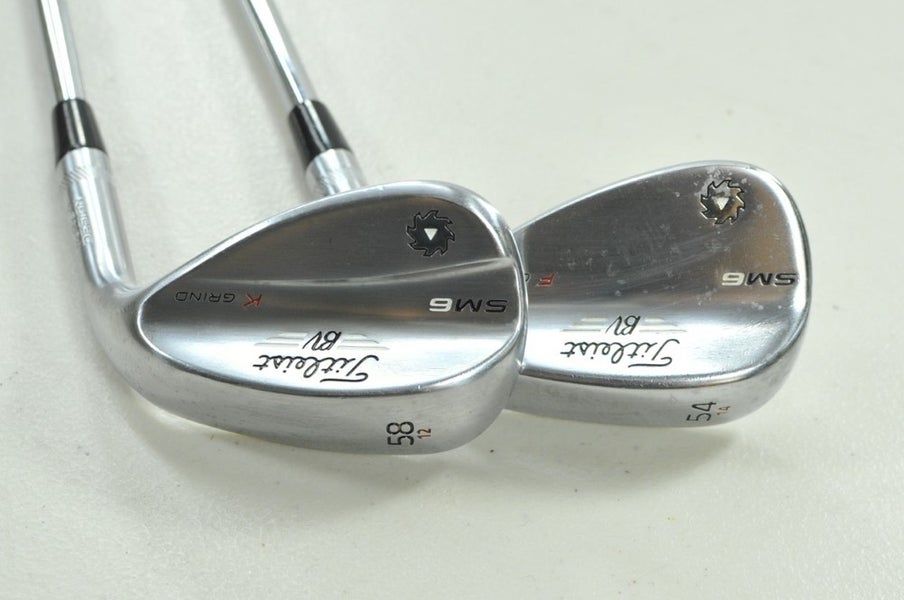 Titleist Vokey SM6 Tour Chrome 54*, 58* Wedge Set RH BV Wedge Flex Steel #202906
