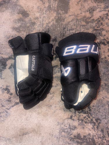 Bauer Vapor Hyperlite 13" Washington Capitals Pro Stock Hockey Gloves Black Retro