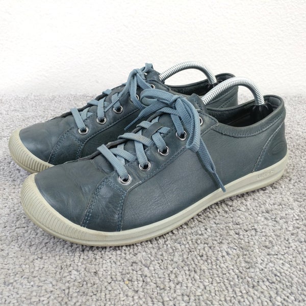 Keen Lorelai Womens Size 8 Shoes Blue Leather Low Top Lace Up Sneakers