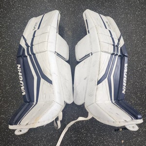Used Vaughn VELOCITY V10 Goalie Leg Pads Inter White 31+2 11849-S000031790