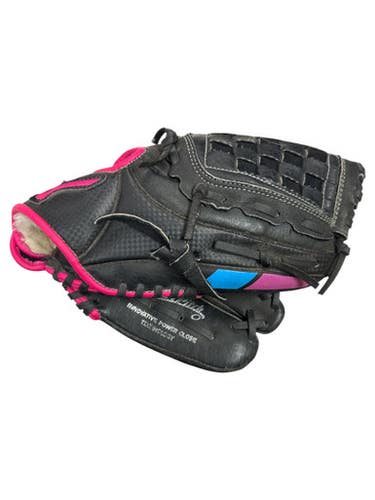 Used Mizuno GPP 1005F2 BB/SB Glove RH Throw Black And Pink 10" 11862-S000091034