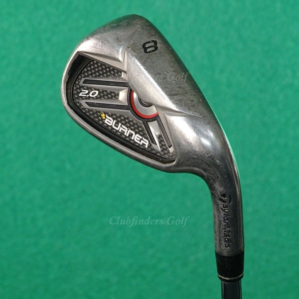 TaylorMade Burner 2.0 High Polish Single 8 Iron Factory 85 Steel Stiff *READ*