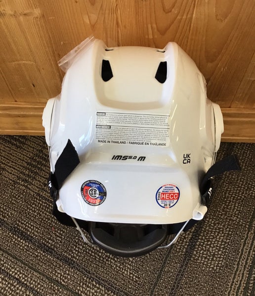 White Medium Bauer IMS 5.0 Helmet (New)