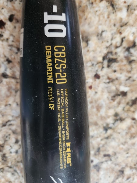 DeMarini CF Zen Composite USSSA Certified Bat (-10) 20 oz 30" (Used) CBZS-20