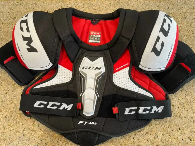 CCM JetSpeed FT485 NHL Hockey Player Shoulder Pads Senior Medium Used Twice