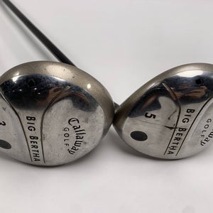 Callaway Big Bertha 2004 3 & 5 Fairway Wood Set 15* 18* Big Bertha Gems Mens RH