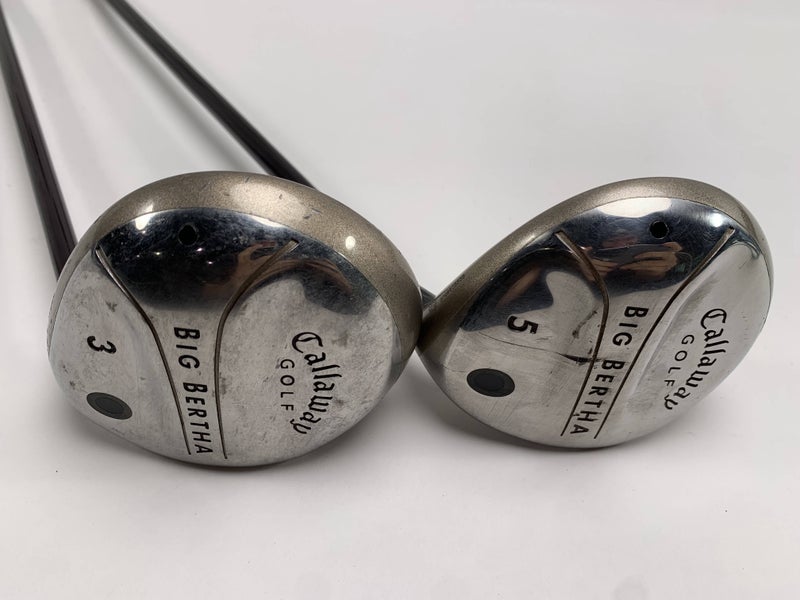 Callaway Big Bertha 2004 3 & 5 Fairway Wood Set 15* 18* Big Bertha Gems Mens RH