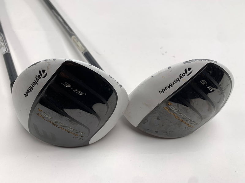 TaylorMade Burner Superfast 2.0 3 & 5 Fairway Wood Set 15* 18* Regular Mens RH