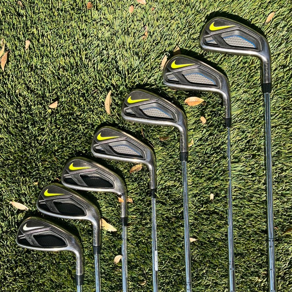 Men's Nike Vapor Fly Right Handed Iron Set Stiff Flex Steel Shaft (Used)
