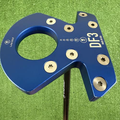 LAB Golf DF3 Blue Accra Shaft Mallet Putter 35 Lie Angle 73 Right Handed