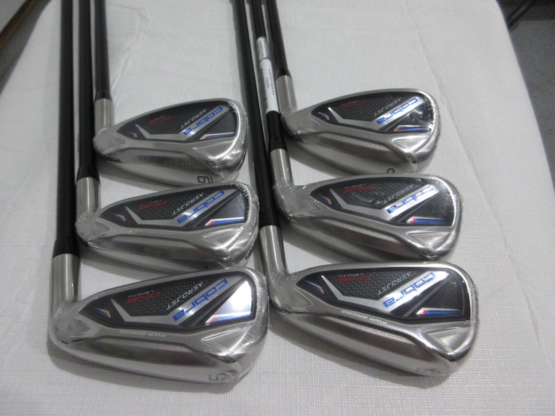 Cobra AeroJet One Length Iron Set - 5-PW- KBS PGI 75 Regular Flex Graphite - NEW
