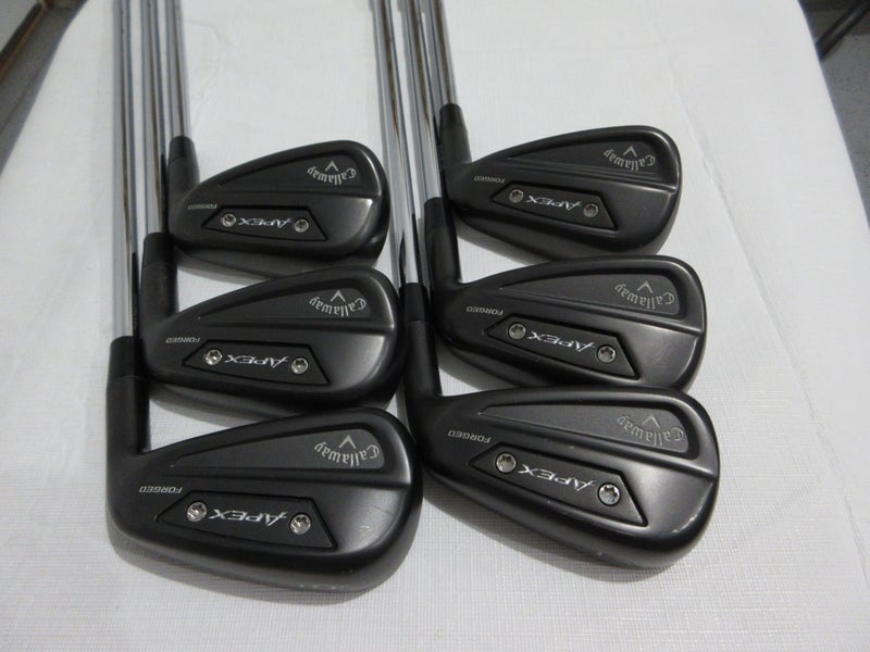 Callaway Apex Ai300 Black Shadow Iron Set - 6-PW, AW- Regular Steel +0.75" Long