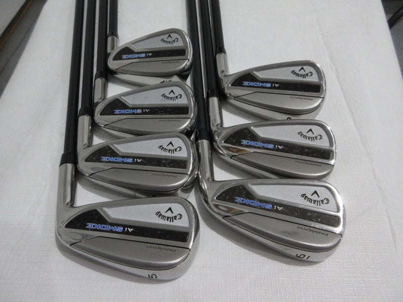 Callaway Paradym Ai Smoke Iron Set - 5-PW, AW - Cypher 5.5 Regular Flex Graphite