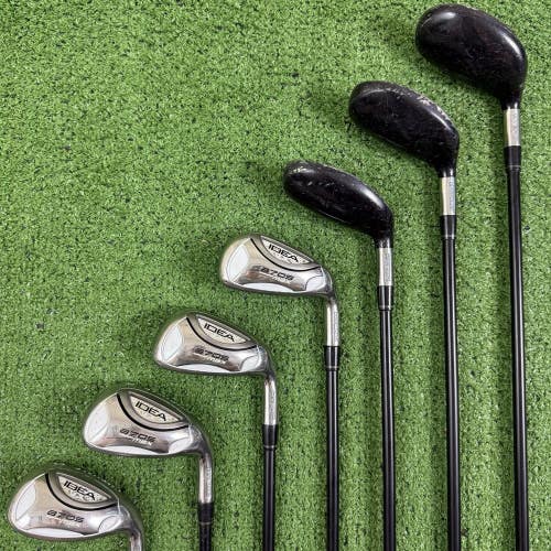 Adams Idea A7 OS Max Hybrid Iron Set 5H 6H 7H 8-PW SW Grafalloy Idea Ladies Flex
