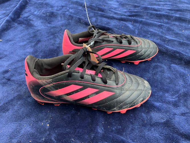Black Unisex 3.5Y (Big Kids / Youth) Adidas Goletto Cleats Molded Cleats (Used)
