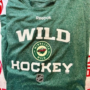Pro Stock Reebok Speedwick NHL Minnesota Wild Longsleeve Base Layer Shirt Large