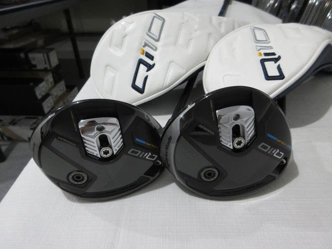 Lefty TaylorMade Qi10 Tour Fairway Wood Set - 15* - 18* - Regular Graphite - NEW