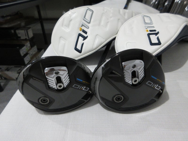 Lefty TaylorMade Qi10 Tour Fairway Wood Set - 15* - 18* - Regular Graphite - NEW