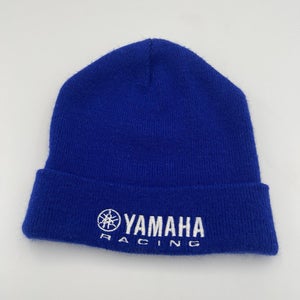 Vintage Yamaha Racing Motorsports Beanie Hat Cap Winter Blue